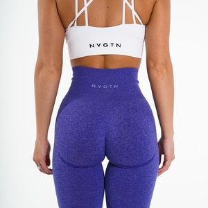 NVGTN electric blue seamless contour leggings